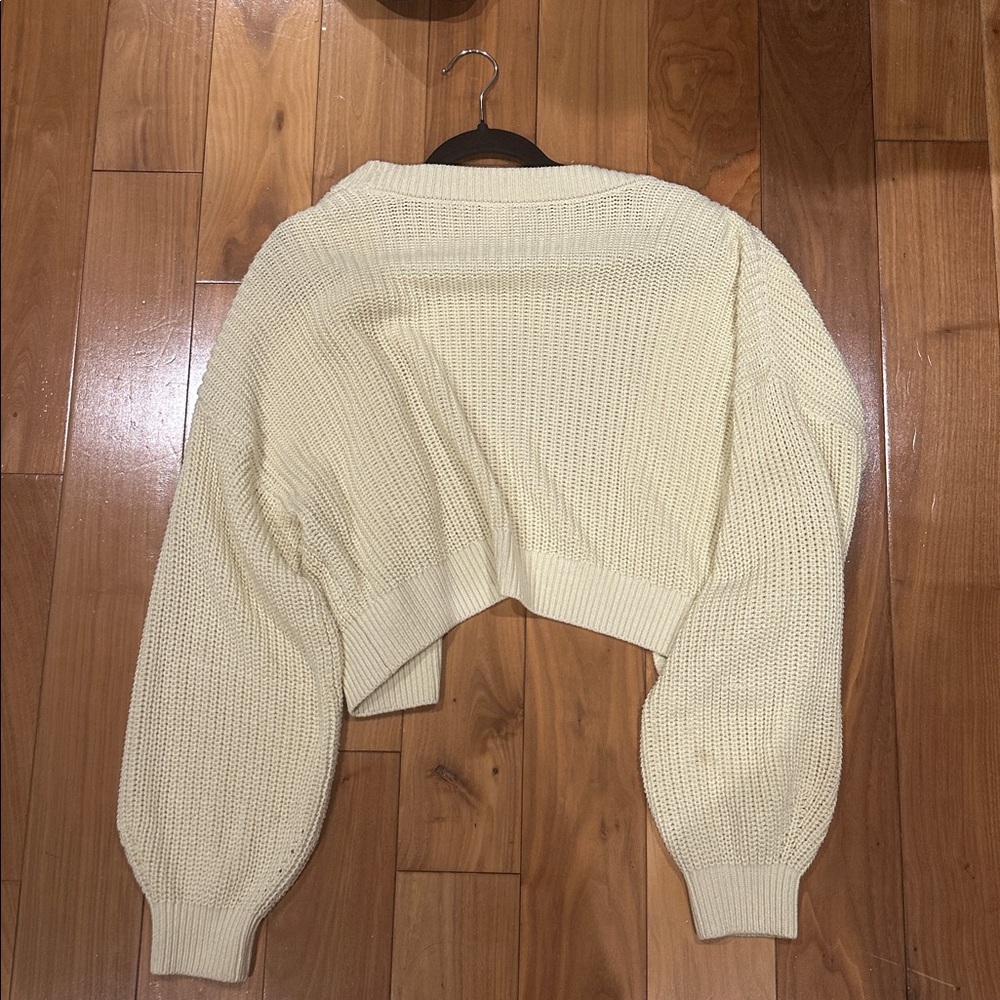 Divided Cream Button-Up Cardigan - Picture 3 of 3